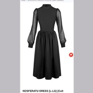 NWT Deandri Nosferatu Dress - Long